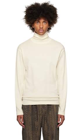 Brown Mock Neck Sweater