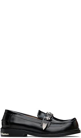 Black Metal Loafers