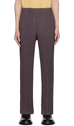 Brown Rustic Knit Sweatpants