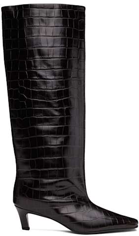 Black 'The Slim' Knee-High Boots