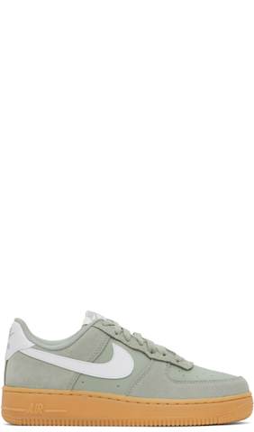 White & Tan Air Force 1 '07 LV8 Sneakers