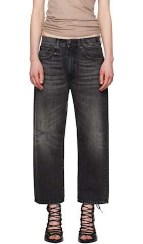 SSENSE Exclusive Gray Wayne Articulated Knee Jeans