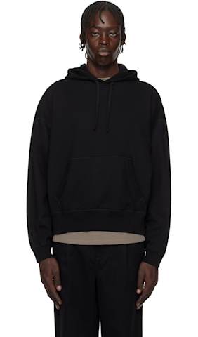 Black Midweight Terry Standard Crewneck Sweatshirt