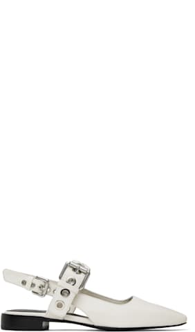 Blue Astra Slingback Ballerina Flats