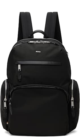 Navy Contrast Logo Backpack