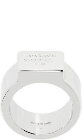 Silver Crystal Drop Ring