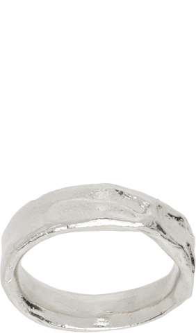 Silver Small Donut Ring