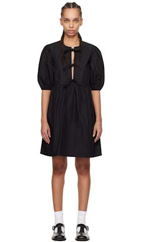 White Tie String Minidress