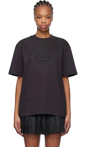 Blue Embroidered Logo T-shirt