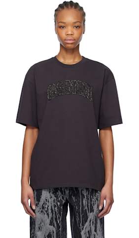 Blue Embroidered Logo T-shirt