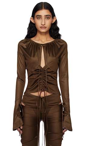 Brown Cu Maxi Dress
