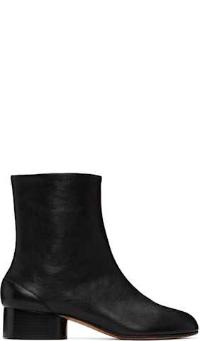 Purple Tabi Ankle Boots