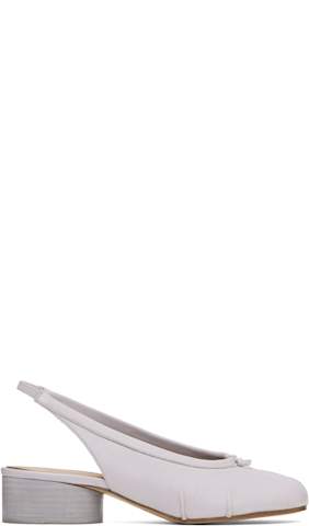 White Tabi New Ballerina Heels