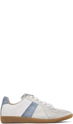 Gray & White Replica Sneakers
