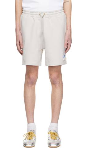 Pink Greek Temple Rubber Patch Shorts