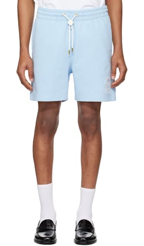Pink Greek Temple Rubber Patch Shorts