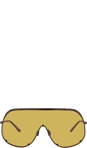 Black Hollywood Shield Sunglasses