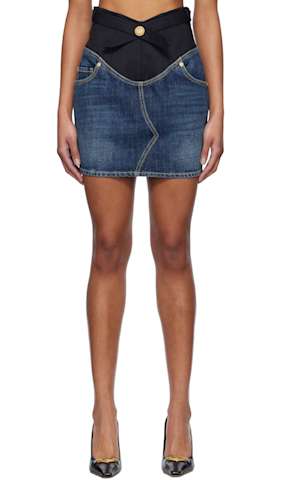 Blue Denim Miniskirt