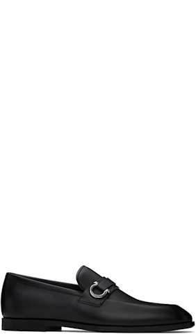 Black Calfskin Loafers