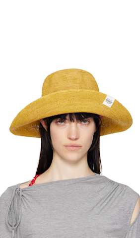 Black Tulum Raffia Hat