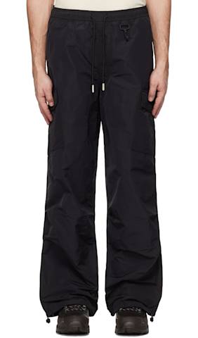 Gray Cotton Belted Trousers