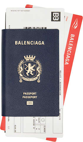 Blue Passport Long 1 Ticket Wallet