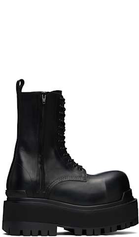 Black Combat Strike 20mm Boots
