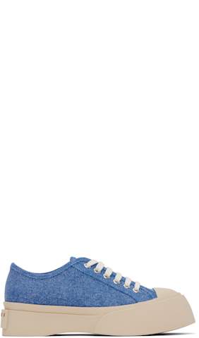 Tan Pablo Low-Top Lace-Up Sneakers