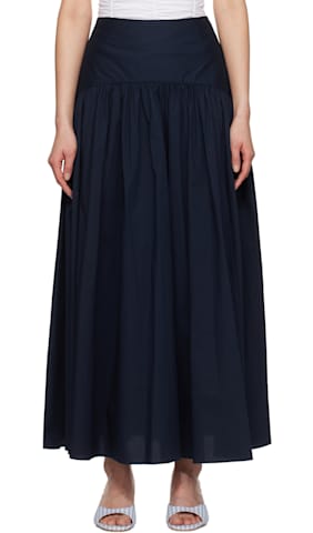 Black Petunia Maxi Skirt