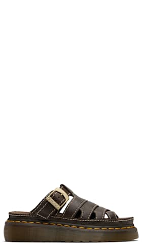 Black Maybole Open Toe Mules