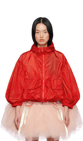 Pink Carnation Organza Cagoule Jacket