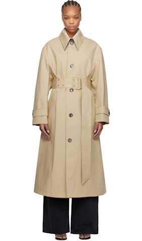 Black Oversized Trench Coat
