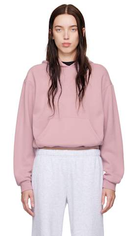 Pink Cotton Fleece Classic Hoodie