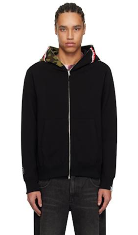 Pink ABC Camo Shark Half Zip Hoodie