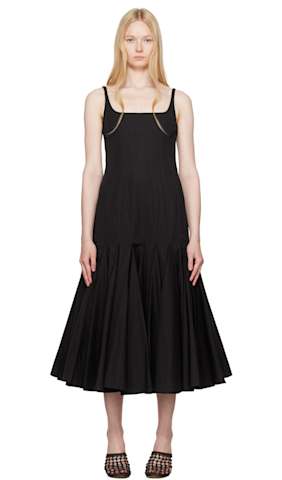 Black La Croisière 'The Favola' Midi Dress