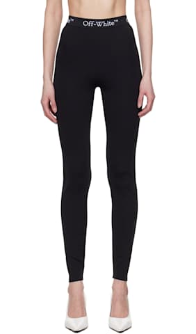 White 'Off' Stamp Rib Round Tank Top