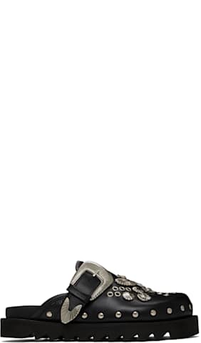 SSENSE Exclusive Brown Buckle Mule Loafers