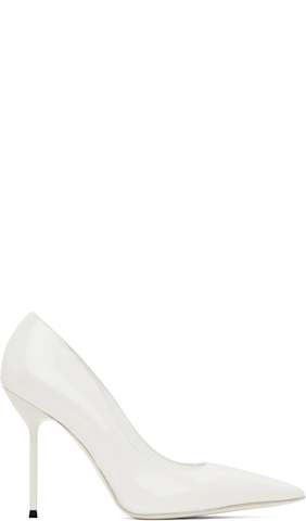 White Pointed Toe Heels