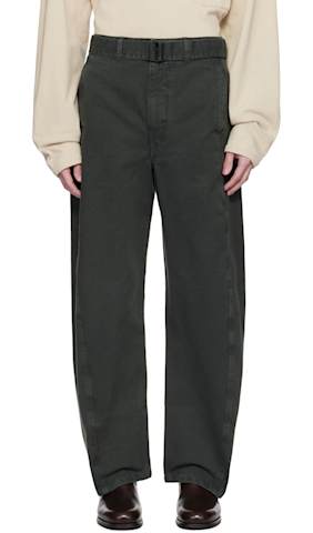 Black Twisted Workwear Jeans