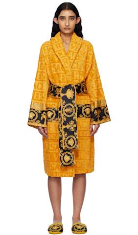 Pink 'I Heart Baroque' Bathrobe