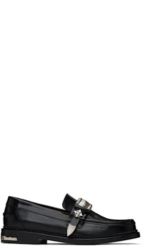 Black Metal Loafers