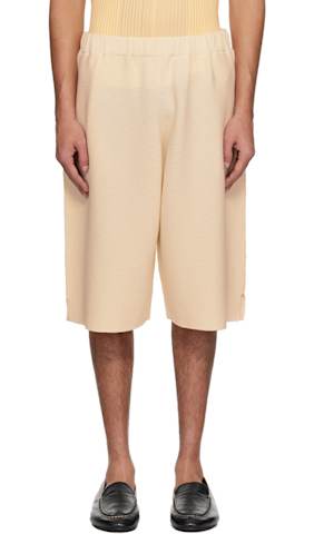 Black Tailored Pleats 1 Shorts