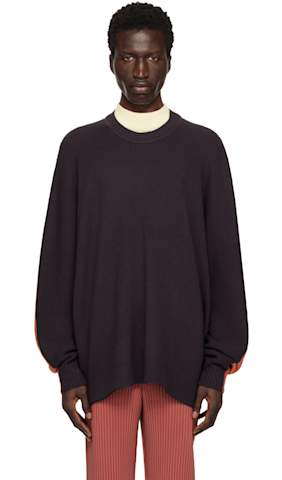 Beige Tight Twist Cotton Knit Sweater