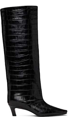 Black 'The Slim' Knee-High Boots