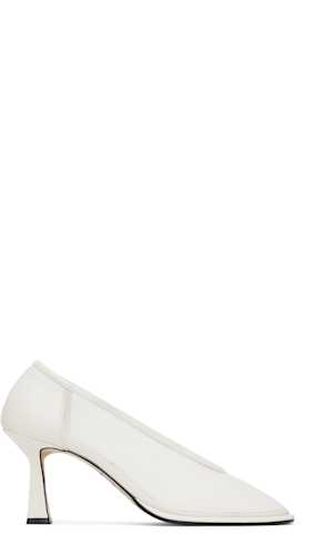 White Pointed Toe Heels