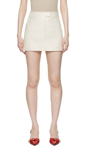 Black Trapeze Miniskirt