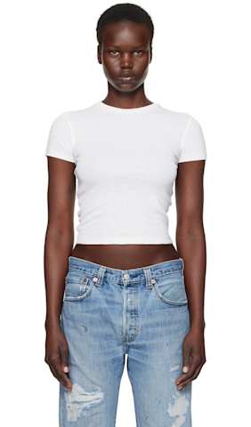 White Hanes Edition 1950s Boxy T-Shirt
