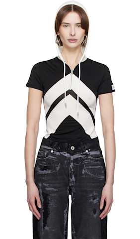 White & Burgundy 'The Chevrons' Maxi Dress