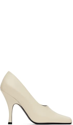 White Pointed Toe Heels