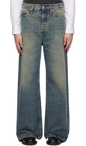 Blue Bootcut Jeans